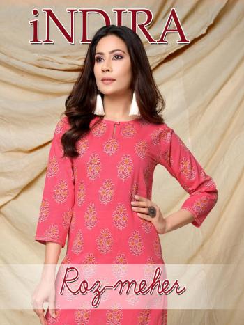 indira Apparel Roz meher kurtis with pant wholesaler