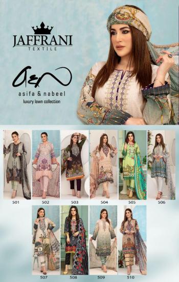 Jaffrani textile luxury lawn pakistani Suits Wholesaler