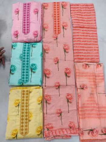 Jaipuri Hand work cambric Suits wholesaler