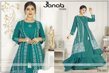 Janab Party wear kurtis and Gown buy wholesale Price