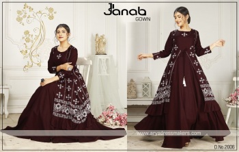 Janab Party wear kurtis and Gown buy wholesale Price