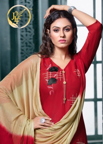 JLF Nargis Rayon kurtis with Palazzo and Dupatta wholesale Price