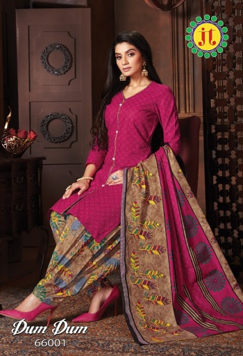 Jt Dum Dum vol 66 cotton punjabi dress Material