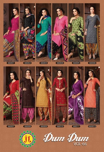 Jt Dum Dum vol 66 cotton punjabi dress Material