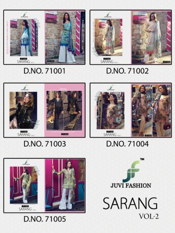 Juvi fashion Sarang vol 2 Cotton Lawn Pakistani Suits wholesaler