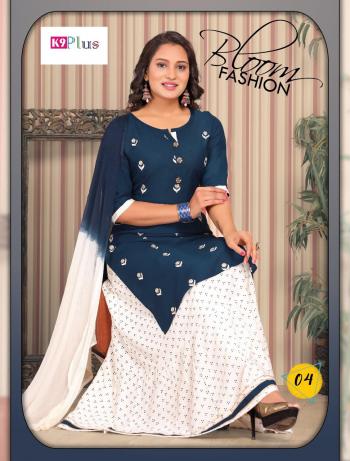 K9plus Samaira Kurtis with Skirt Catalog wholesaler