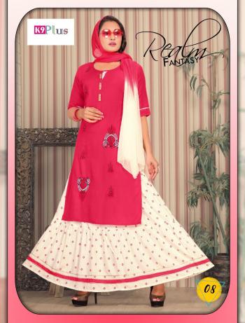 K9plus Samaira Kurtis with Skirt Catalog wholesaler