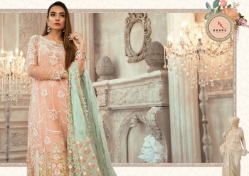 Kaara Suits Maria b Mbroidered Pakistani Suits