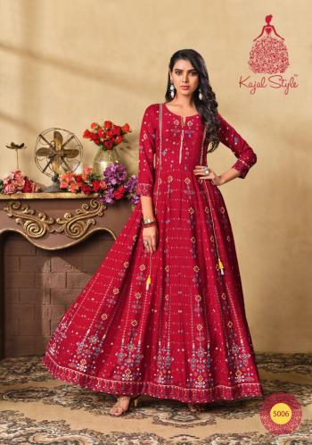 Kajal Style Colourbar vol 5 Anarkali Long gown wholesale Price