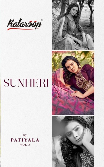 Kalaroop Sunheri Patiyala vol 3 Jam Silk Readymade Suit wholesale Price