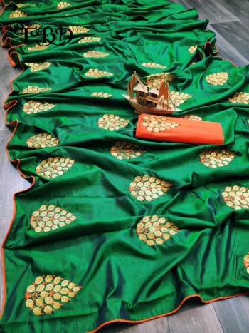 kalgi Sana Silk Embroidered Saree wholesale Price