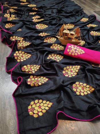 kalgi Sana Silk Embroidered Saree wholesale Price