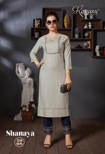 Kanasu Shanaya rayon Kurtis with pant buy wholesale price