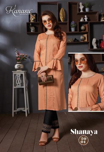 Kanasu Shanaya rayon Kurtis with pant buy wholesale price