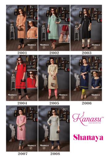 Kanasu Shanaya rayon Kurtis with pant buy wholesale price