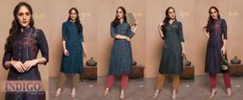 Karika Indigo Cotton Daily wear Kurtis wholesaler