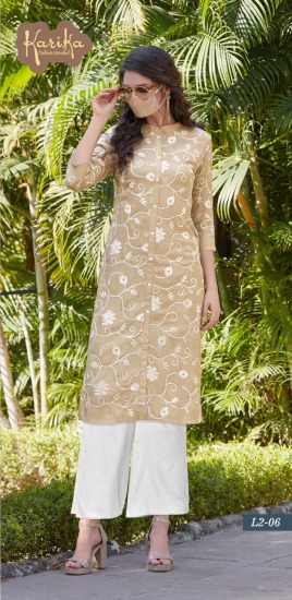 karika lily vol 2 Cotton kurtis with palazzo wholesale Price