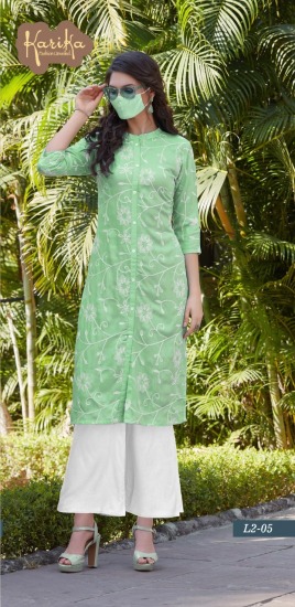 karika lily vol 2 Cotton kurtis with palazzo wholesale Price