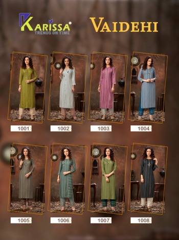 karissa Vaidehi Rayon kurtis with palazzo pant Wholesaler