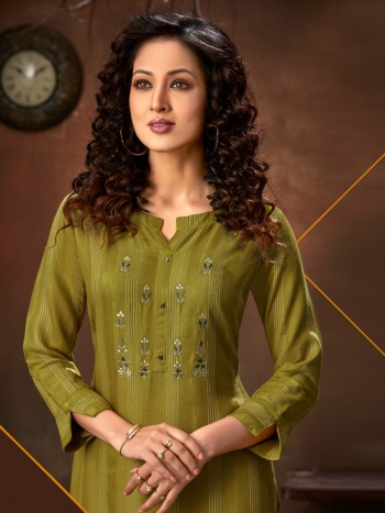 karissa Vaidehi Rayon kurtis with palazzo pant Wholesaler