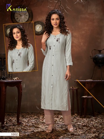 karissa Vaidehi Rayon kurtis with palazzo pant Wholesaler