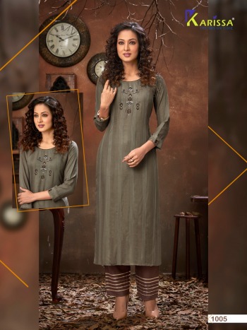 karissa Vaidehi Rayon kurtis with palazzo pant Wholesaler