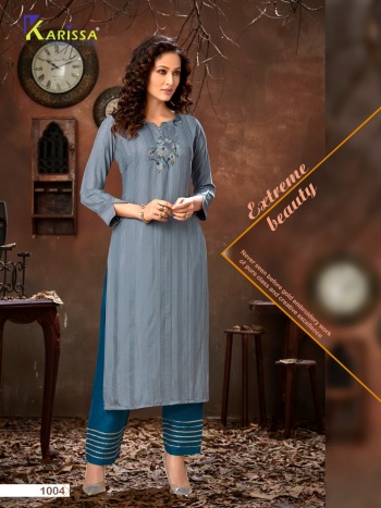 karissa Vaidehi Rayon kurtis with palazzo pant Wholesaler