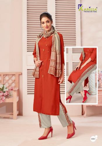 karissa Vidisha Kurtis with palazzo pant and Dupatta