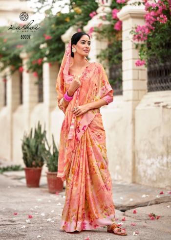 Kashvi Chitrangana Moss Satin Saree wholesaler