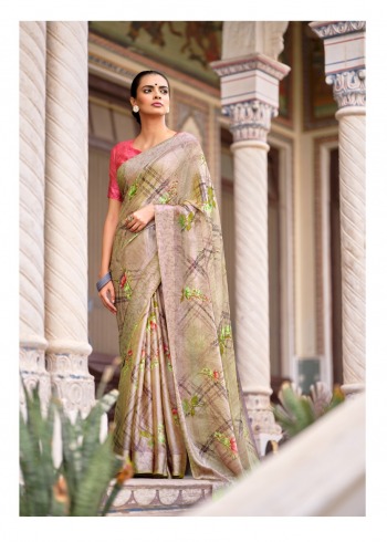 Kashvi Chitrangana Moss Satin Saree wholesaler