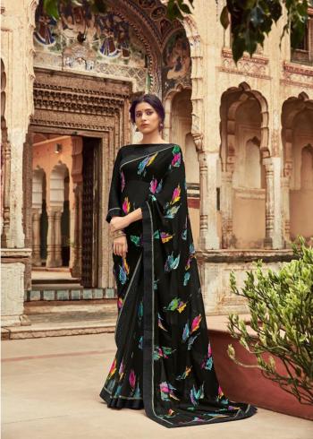 Kashvi Orchid Georgette Daily wear Saree wholesaler