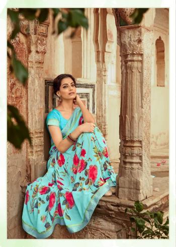 Kashvi Orchid Georgette Daily wear Saree wholesaler