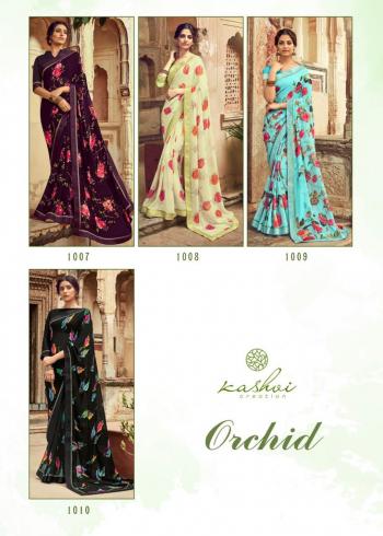 Kashvi Orchid Georgette Daily wear Saree wholesaler