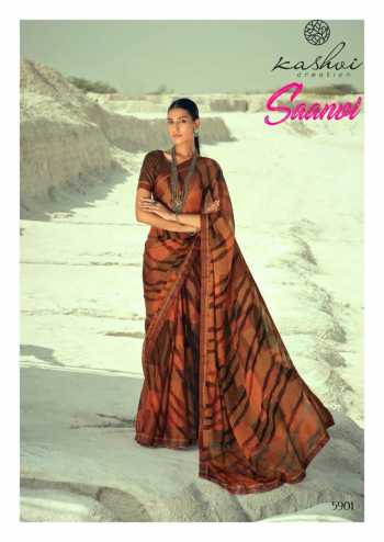 Kashvi Saanvi Chiffon Saree catalog wholesaler