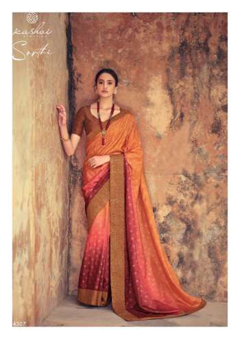 Kashvi Sarthi Vichitra Silk Saree buy wholesale Price