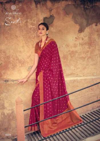 Kashvi Sarthi Vichitra Silk Saree buy wholesale Price