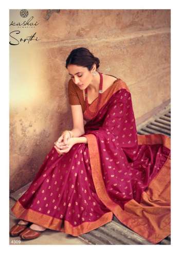 Kashvi Sarthi Vichitra Silk Saree buy wholesale Price