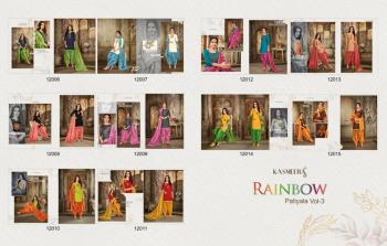 Kasmeera Rainbow Patiyala vol 3 Soft Cotton Punjabi Dress material