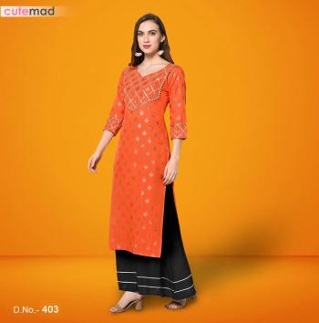 Kesari Export Cutemade vol 4 Party wear kurtis with palazzo catalog