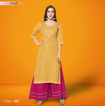 Kesari Export Cutemade vol 4 Party wear kurtis with palazzo catalog