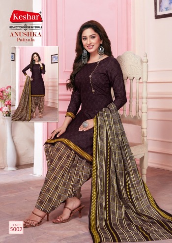 Keshar Anushka Patiyala vol 5 Cotton Dress material Catalog