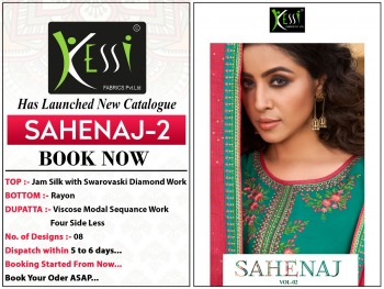 Kessi Sahenaz vol 2 Jam Silk Salwar Kameez wholesaler