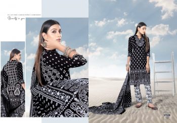 Keval Fab Alija Black and White Muharram Suits