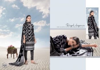 Keval Fab Alija Black and White Muharram Suits