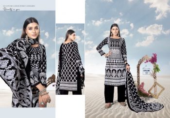 Keval Fab Alija Black and White Muharram Suits