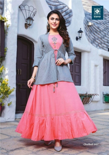 Kiana Chulbuli Party wear kurtis with koti wholesale price