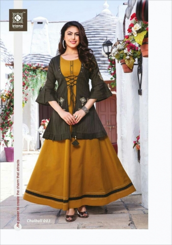 Kiana Chulbuli Party wear kurtis with koti wholesale price