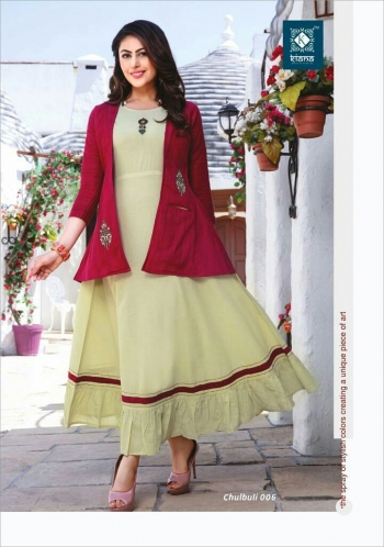 Kiana Chulbuli Party wear kurtis with koti wholesale price