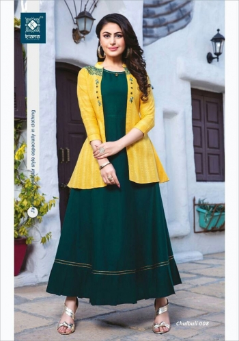 Kiana Chulbuli Party wear kurtis with koti wholesale price