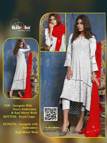 Kilruba Chikankari Georgette pakistani Suits wholesaler